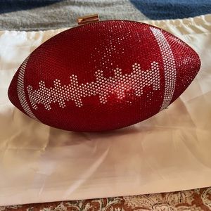Red crystal Football bag
